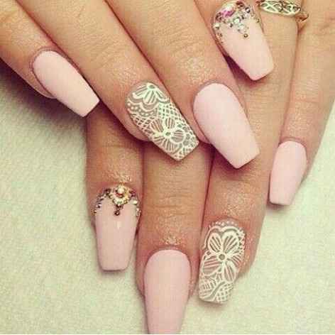 nail art rosa