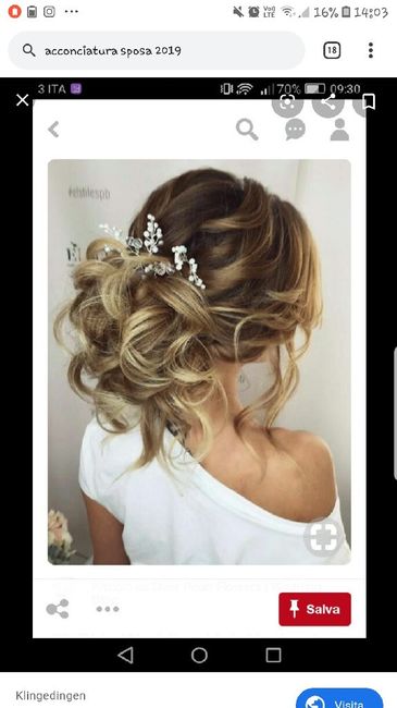 Come sarà l'acconciatura della sposa? 1
