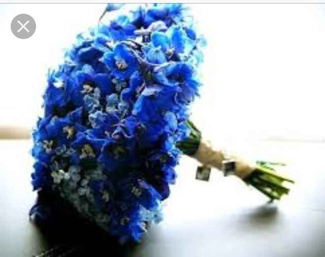 Proposta bouquet odierna...fiori blu - 5
