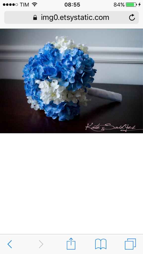 Proposta bouquet odierna...fiori blu - 6