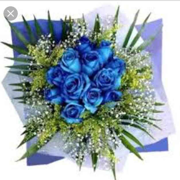 Proposta bouquet odierna...fiori blu - 10