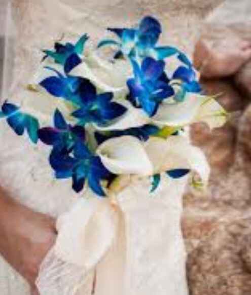 Proposta bouquet odierna...fiori blu - 12