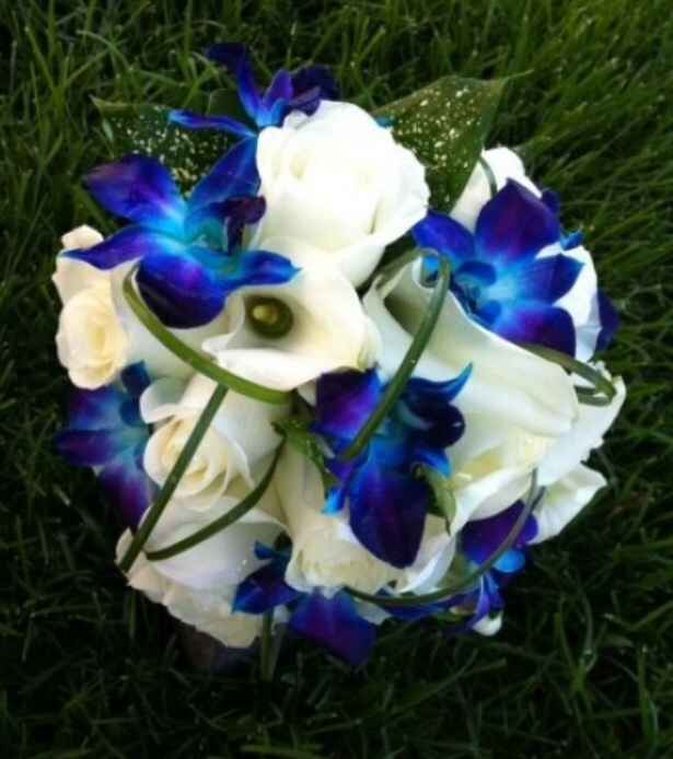 Proposta bouquet odierna...fiori blu - 13