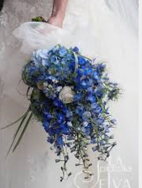 Proposta bouquet odierna...fiori blu - 2