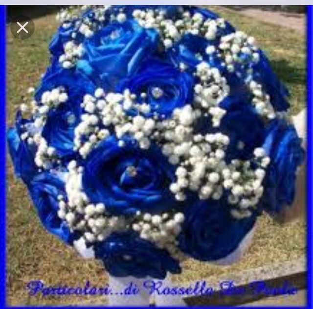 Proposta bouquet odierna...fiori blu - 9