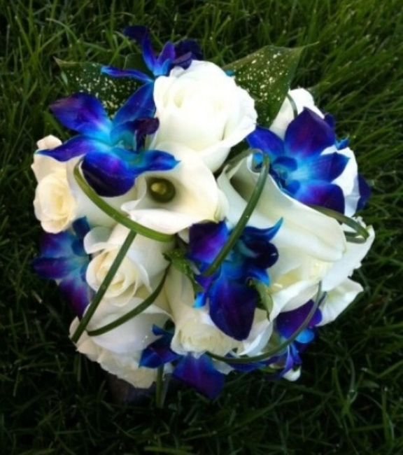 Proposta bouquet odierna...fiori blu - 13