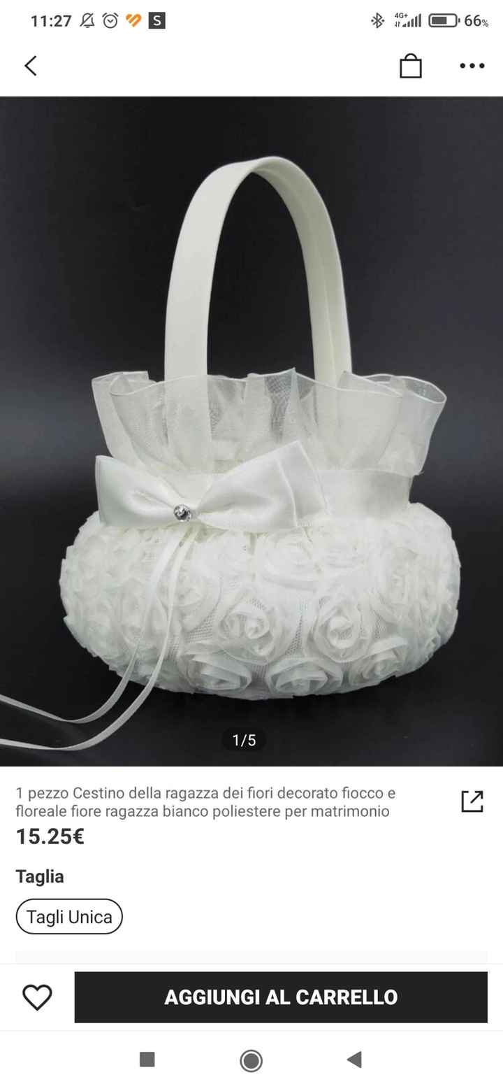 Cestini spargipetali cosa scegliere? - 2