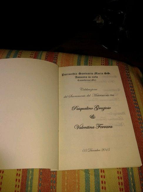 Ed ecco il mio libretto messa... - 2