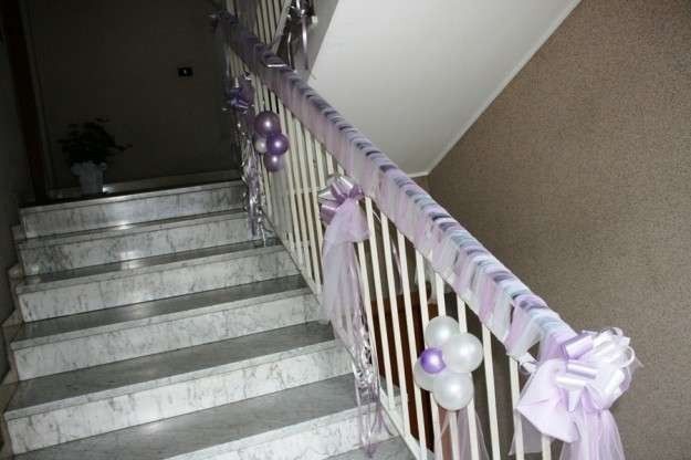 addobbi portone casa sposa