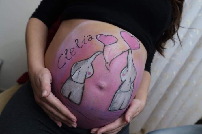 Belly painting ❤️ clelia 3