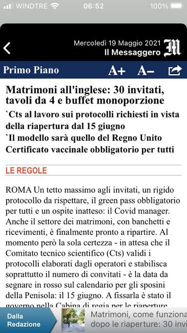 Numero massimo invitati - 1