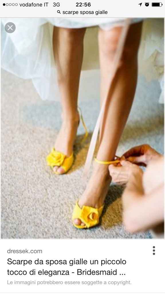 Scarpe gialle consiglio Organizzazione matrimonio Forum