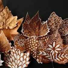 foglie decorate