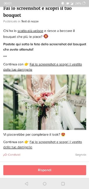 Fai lo screenshot e scopri il tuo bouquet 23