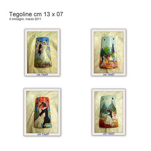 Tegoline bomboniere dipinte a mano