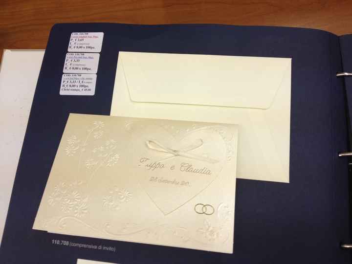 Le mie partecipazioni sono pronte. ..  - 1