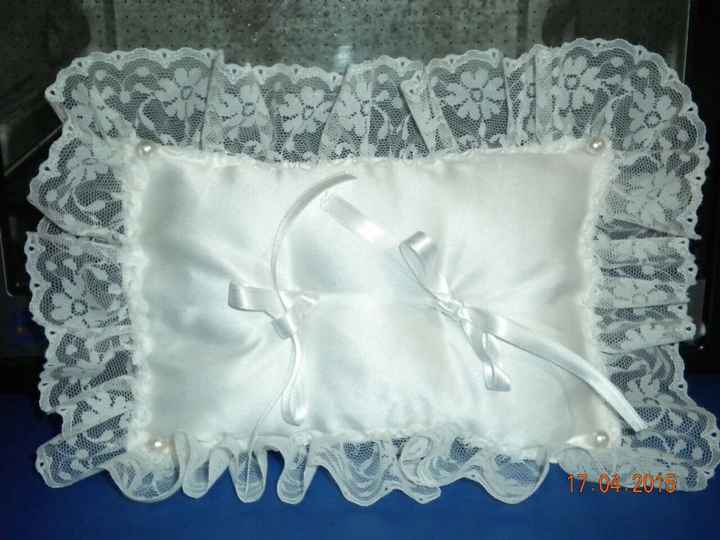 Cuscino porta fedi... ecco il mio, mi fate vedere i vostri - 1