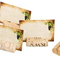 Tema vino e segnaposti con i tappi di sughero - 4