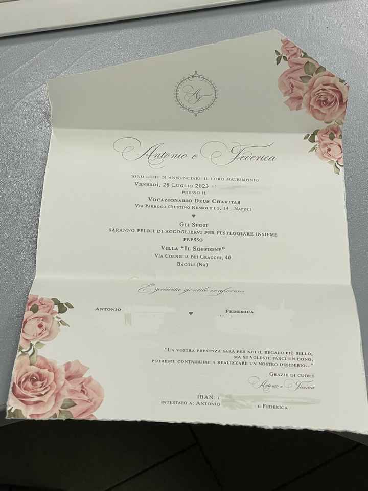 Partecipazioni arrivate, e il destinatario? - 1