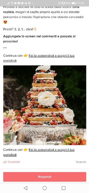 Fai lo screenshot e scopri la tua torta nuziale - 1