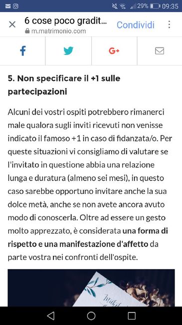 Inviti fidanzati/e sconosciuti di parenti  1