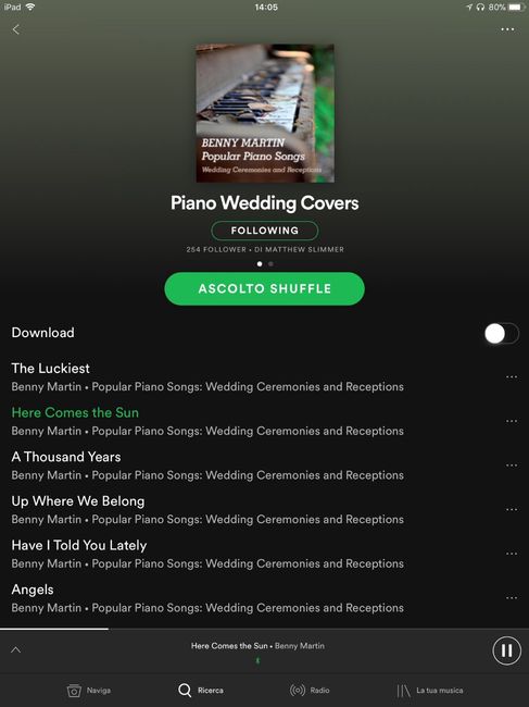 Playlist Piano wedding