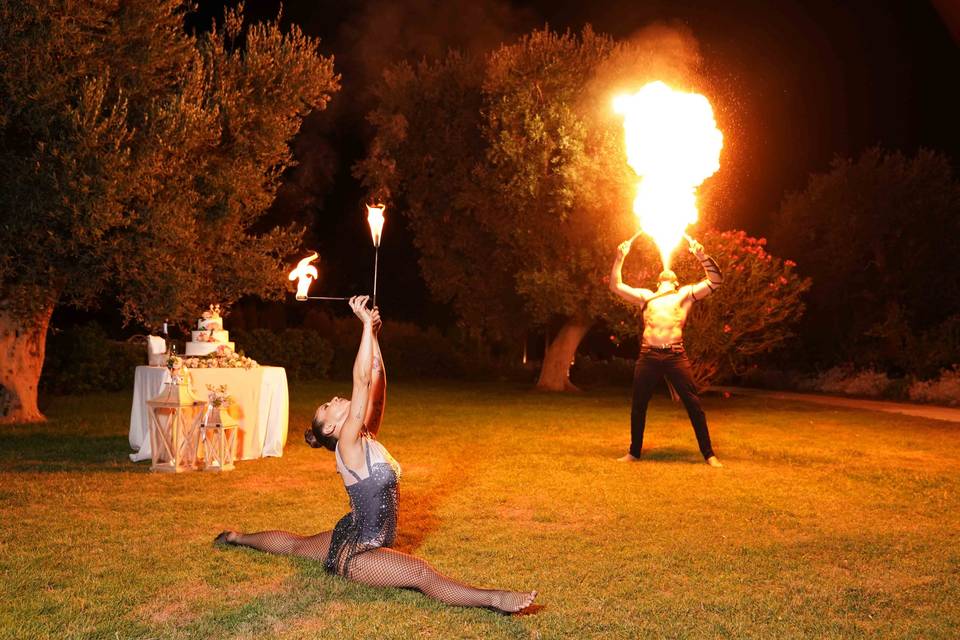 Fire show-wedding show-puglia