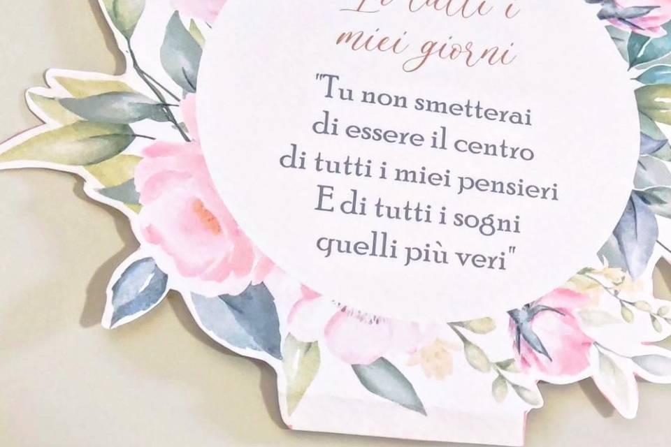 Segnatavolo con frasi
