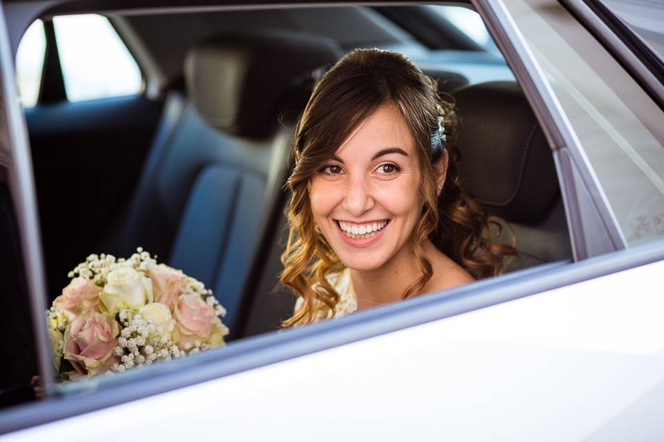 Sposa - auto - bouquet