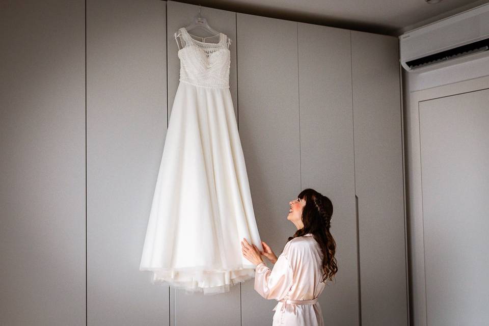 Preparazione - sposa- abito