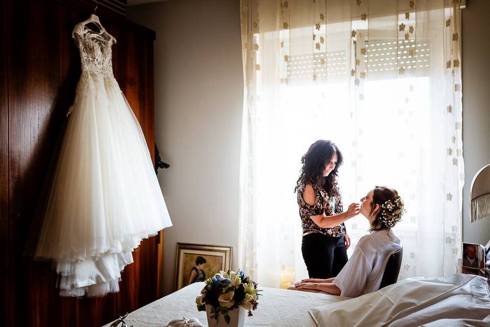 Preparazione sposa