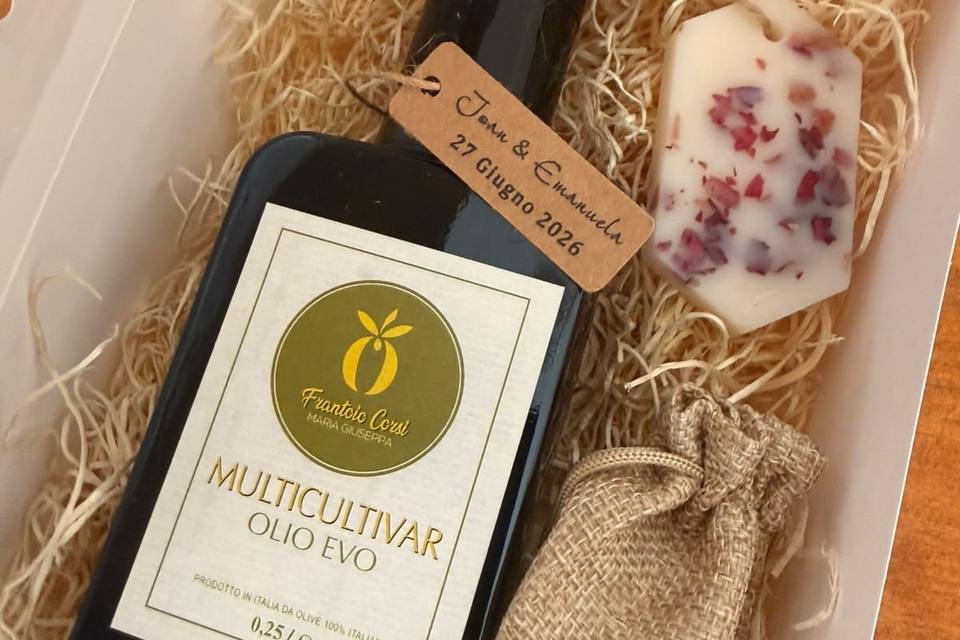 Olio e Tart petali di rosa