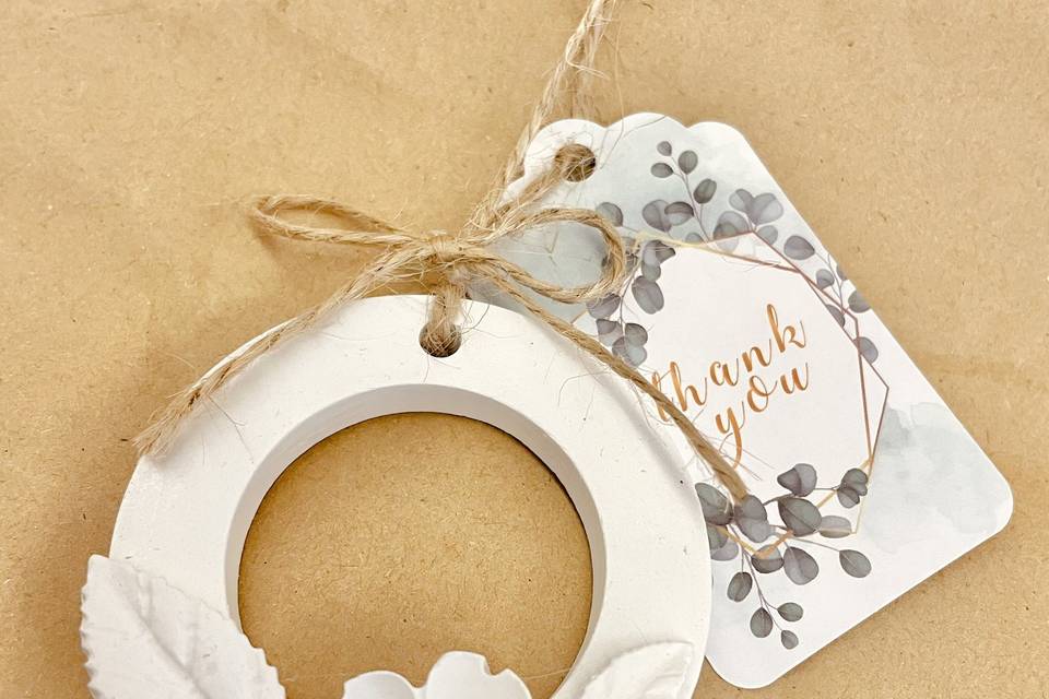 Segnaposto in gesso ceramico