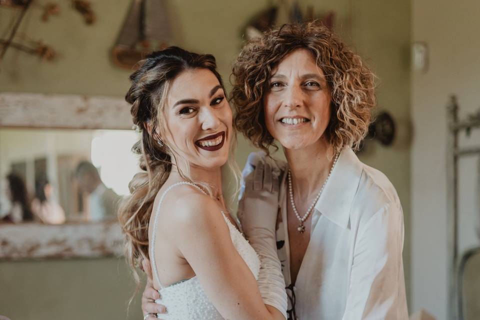 L'abbraccio con la sposa