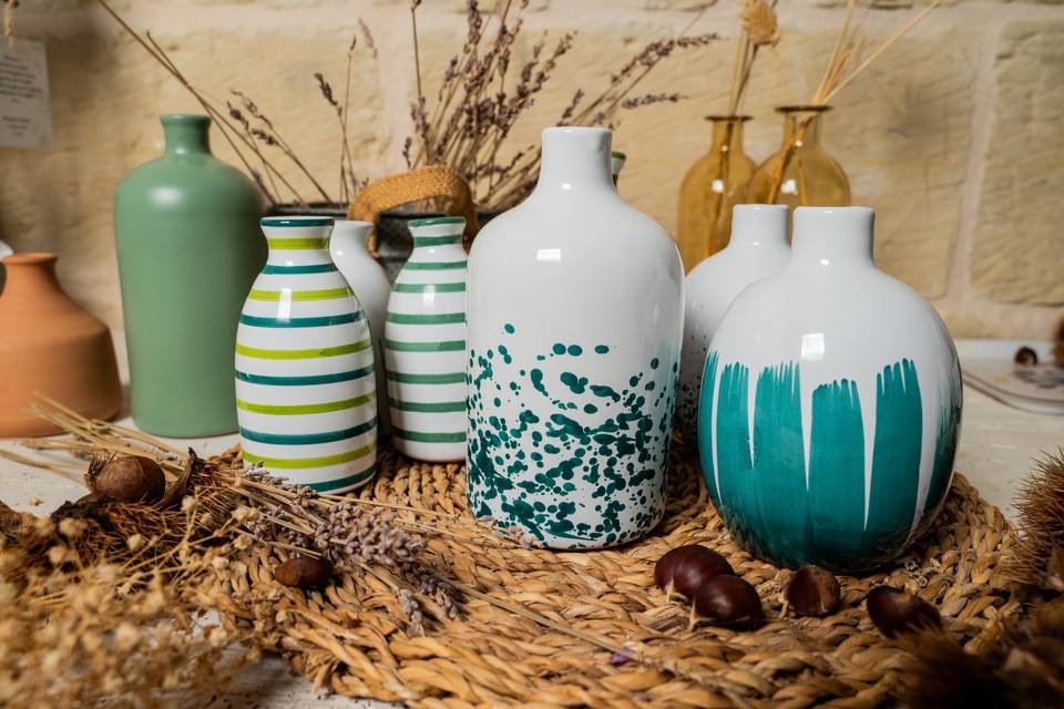 Detail_Bottiglie Ceramica Colorate