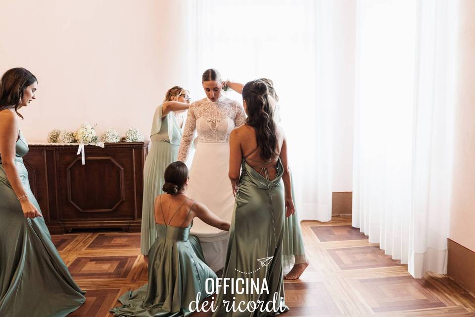 Vestizione della sposa