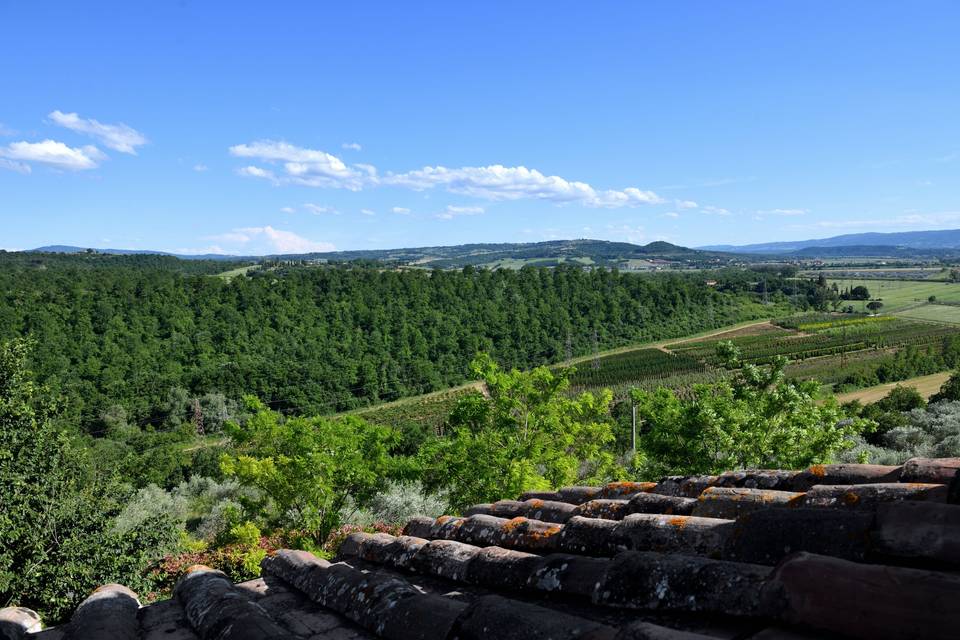 Vista dalle camere