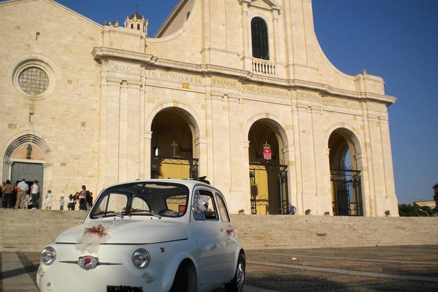 Matrimonio d'Epoca-In Fiat 500