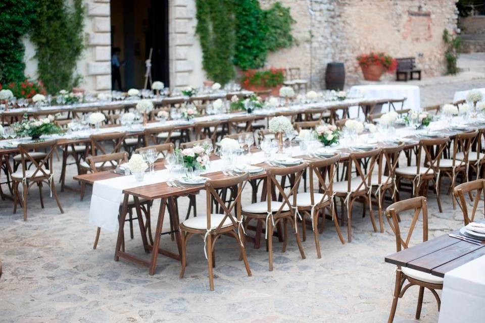 Allestimento tavolo matrimonio