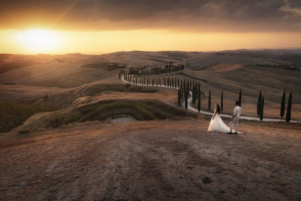 Matrimonio val d'Orcia