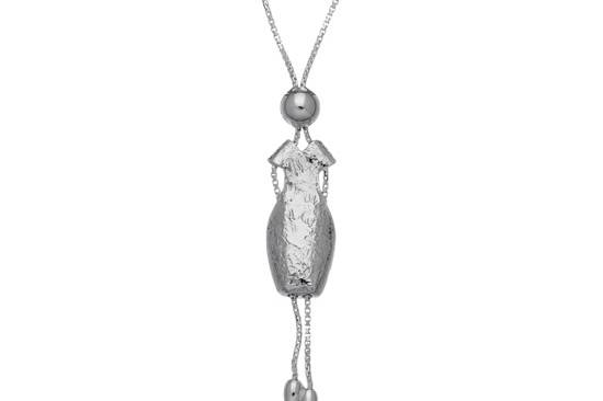Collana in argento naturale