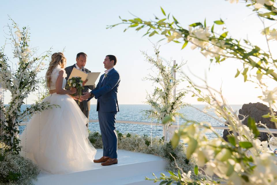 Ocean side ceremony