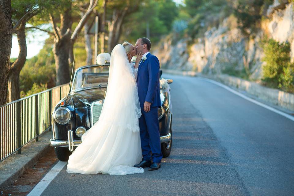 Wedding vintage car