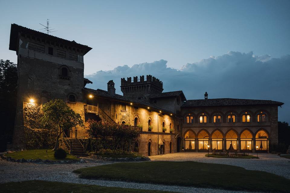 Il Castello di Marne la sera