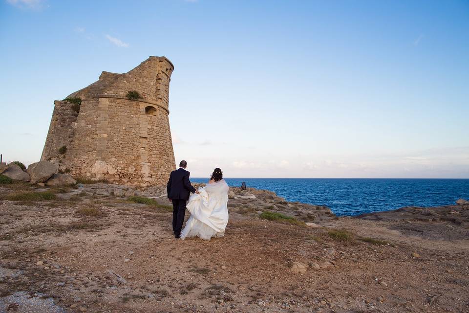 Coppia di sposi in Salento