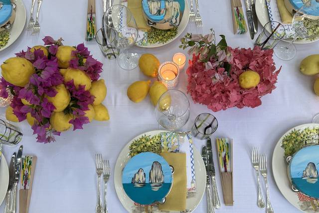 Tavola limoni boungaville