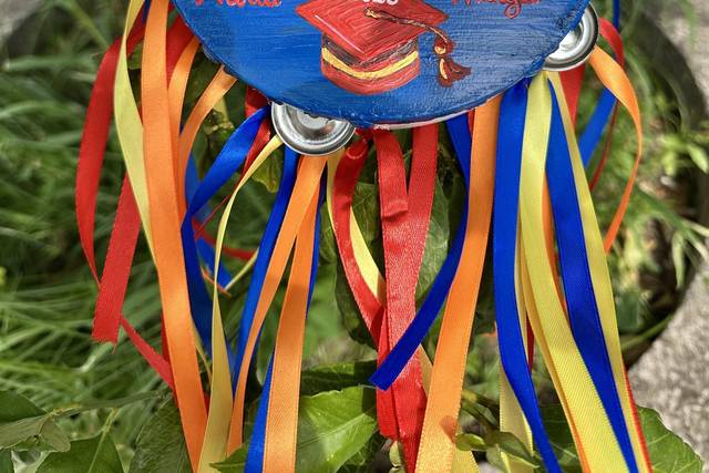 Tamburello dipinto a mano