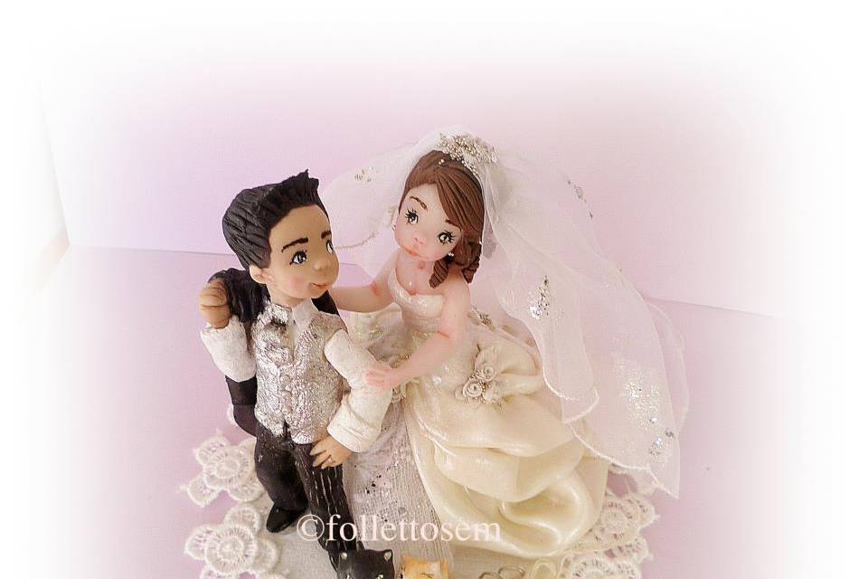 Dettaglio cake topper angel