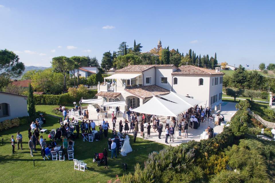 Drone su Villa Malatesta