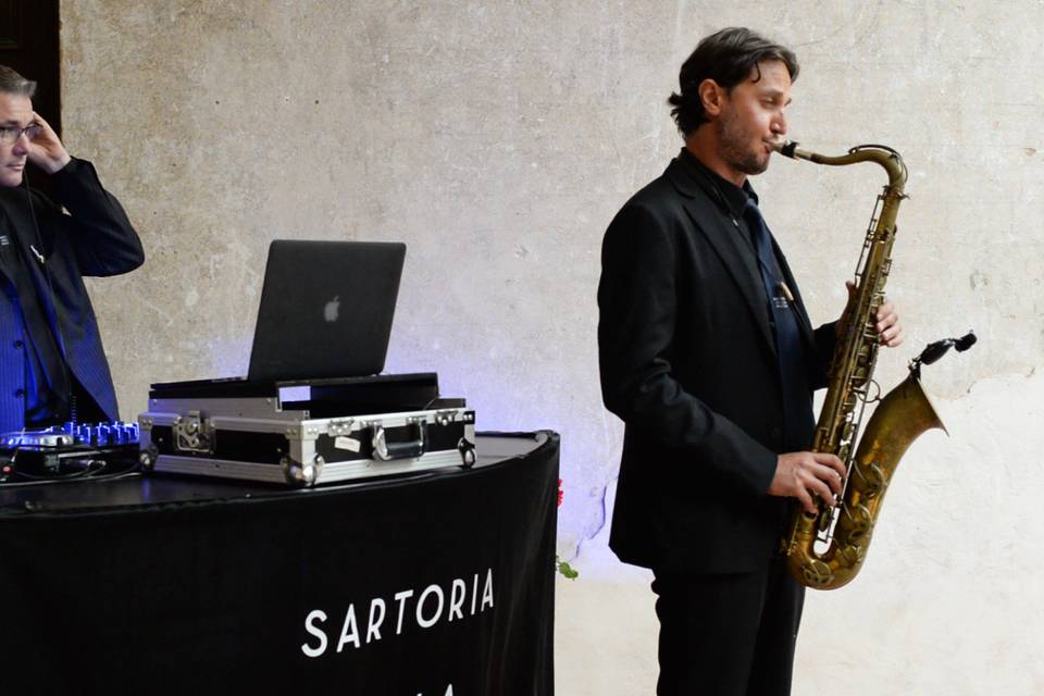 Sax e batteria